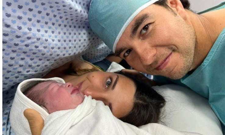 Checo Pérez y su esposa dan la bienvenida a su tercer hijo, Emilio