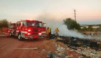 EN LA COLONIA GUADALUPE  Prenden fuego a predio