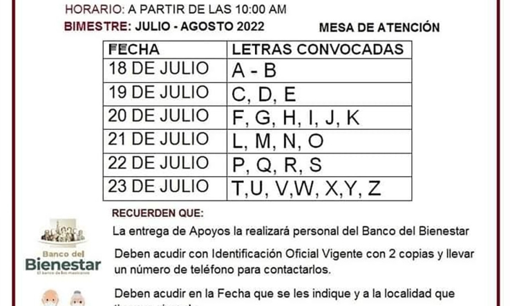 Se iniciará pago de pensión del Adulto Mayor y Discapacidad