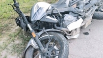 Resulta con lesiones motociclista