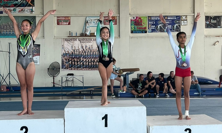 Dafne Rodríguez toda una gimnasta artística