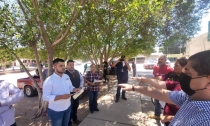 Toman protesta a Comité de Participación Ciudadana para obra de pavimentación en Vícam   