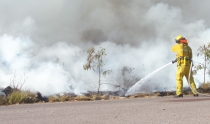 Se incendia lote baldío en el sector Independencia