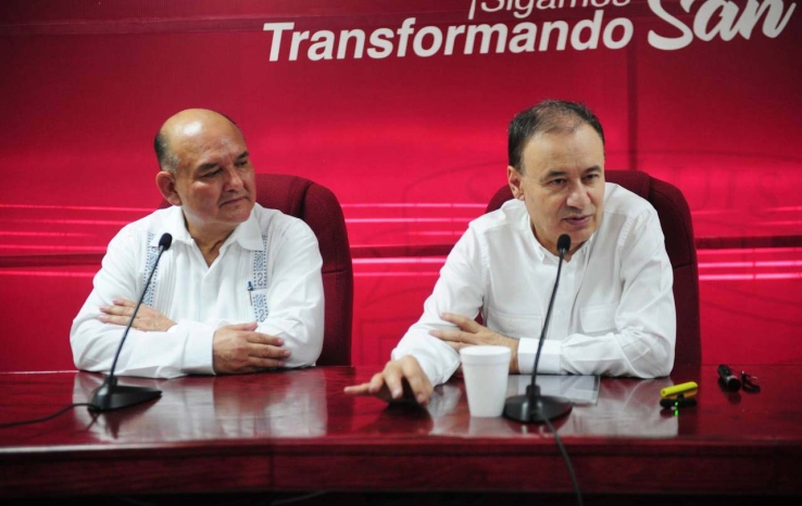 EL GOBERNADOR ALFONSO DURAZO Anuncia obras carreteras para SLRC