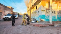EN INCENDIO Sufre quemaduras indigente