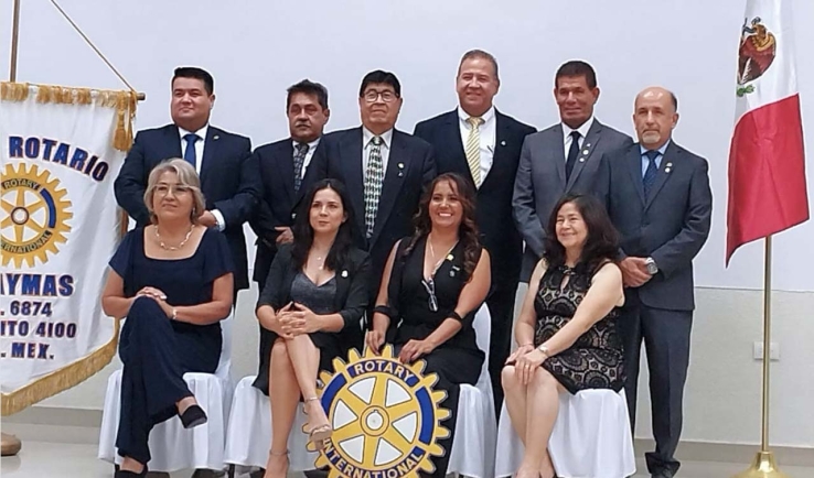 CLUB ROTARIO DE GUAYMAS, A. C. Toman protesta a nueva mesa directiva