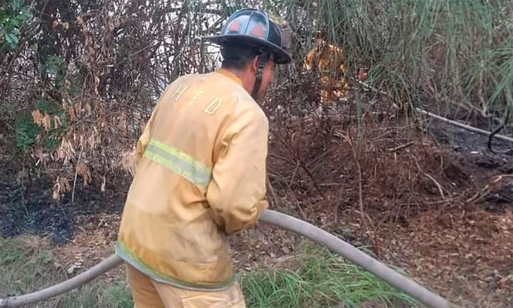 Se incendia predio en el Centro
