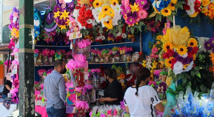 Escasas ventas de flores