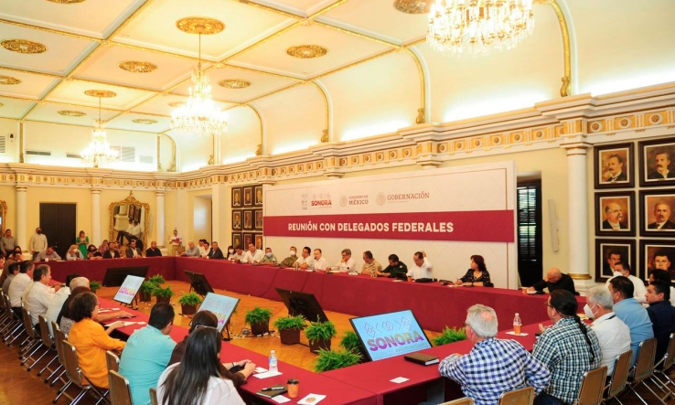 PARA REFORZAR LA COORDINACIÓN  Se reúne gobernador con delegados federales
