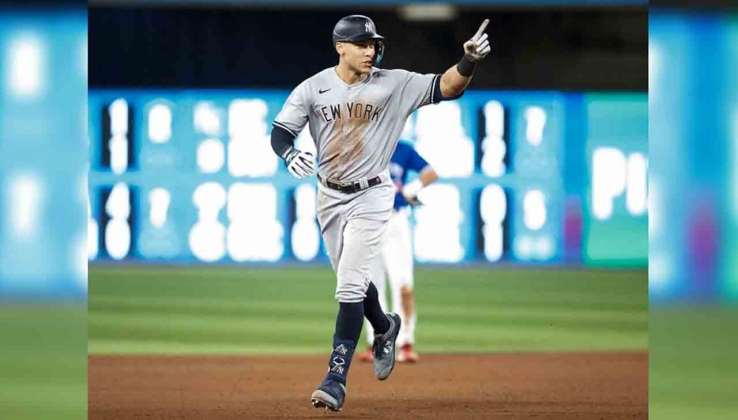 El toletero Aaron Judge pegó su jonrón número 61.