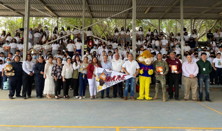 EN LA ESCUELA SECUNDARIA “BENITO JUÁREZ” Programa D.A.R.E es puesto en marcha