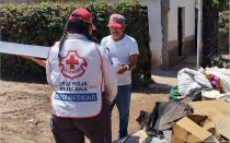Distribuye Cruz Roja ayuda humanitaria