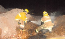 EN EL SECTOR ADOLFO DE LA HUERTA  Acuden a incendio forestal