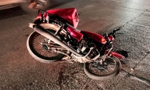 EN CALLE FERROCARRIL   Se accidenta motociclista 