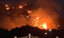 Sin riesgo para la población. Se registra incendio en el Cerro del Bachoco