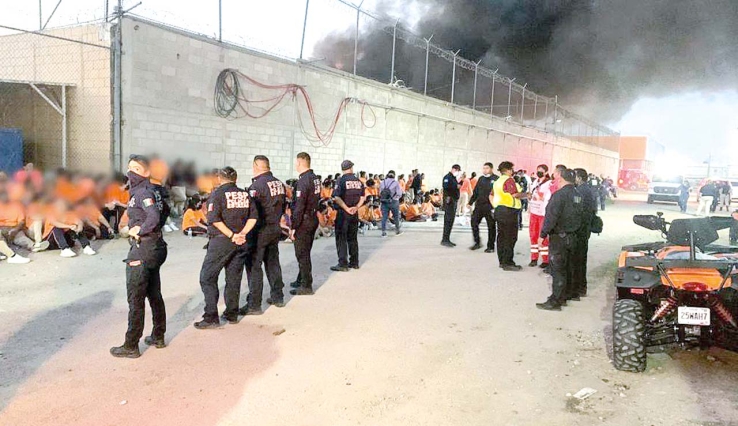 Aterroriza incendio en el Cereso